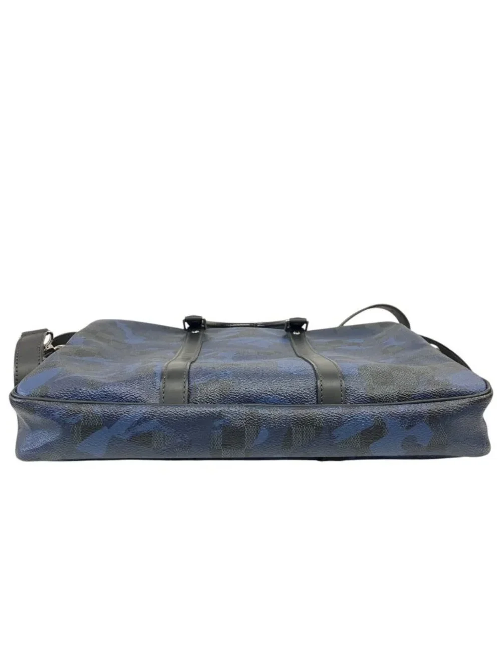 Louis Vuitton Porte Documents Voyage Damier Cobalt Business Bag Canvas Leather